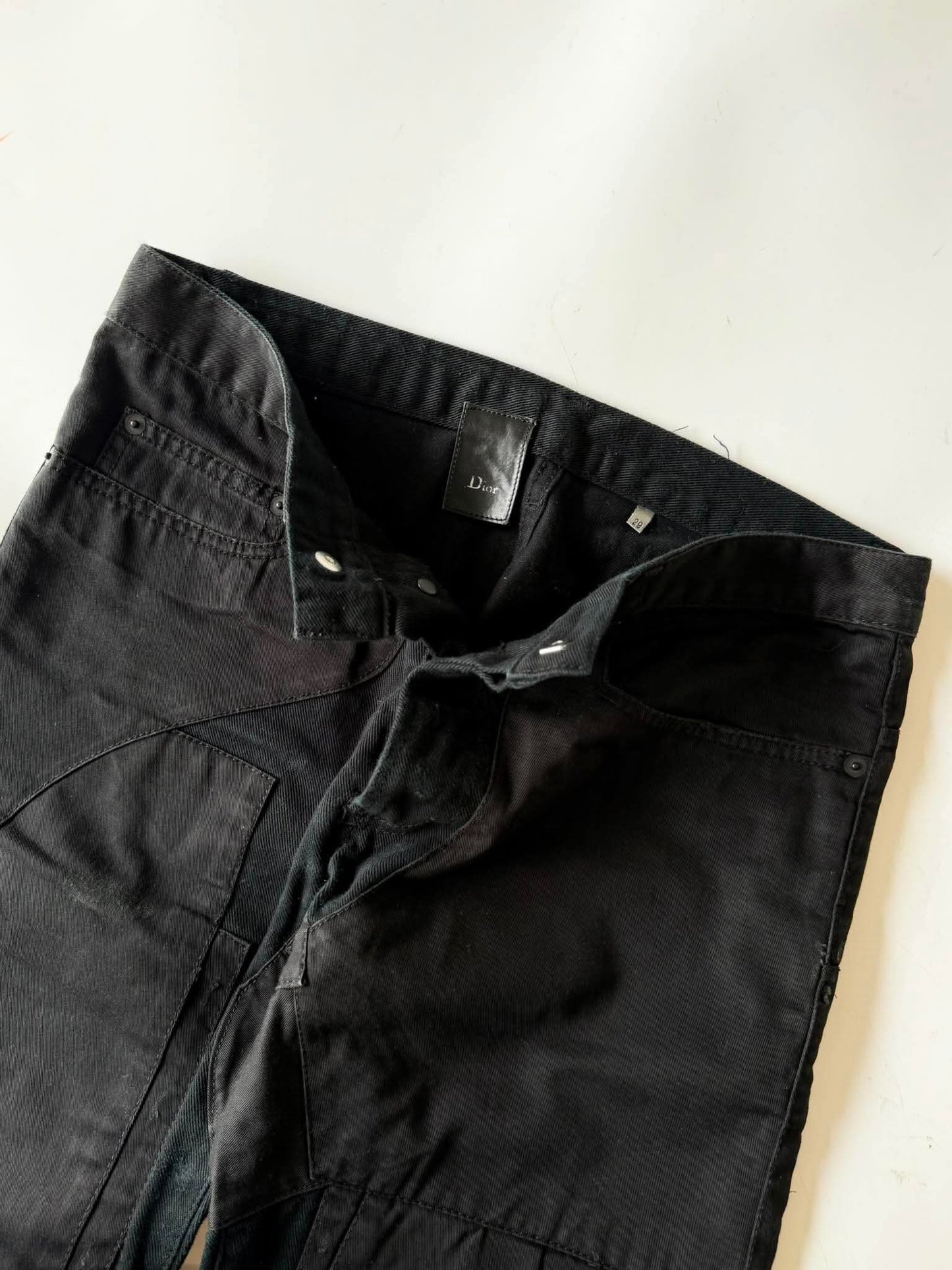 Dior Homme A/W 2007 "NAVIGATE" Patchwork Denim Pants