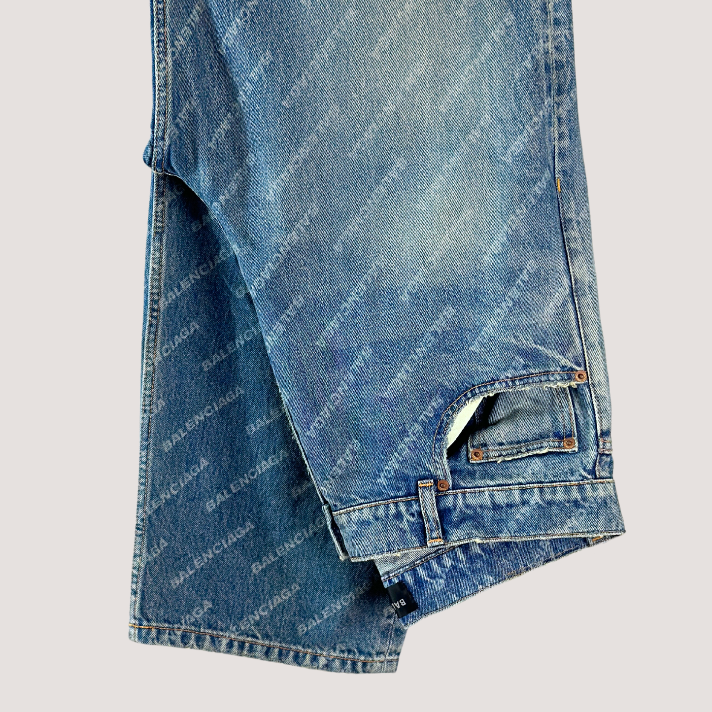 Balenciaga All Over Print Wide-leg Pants