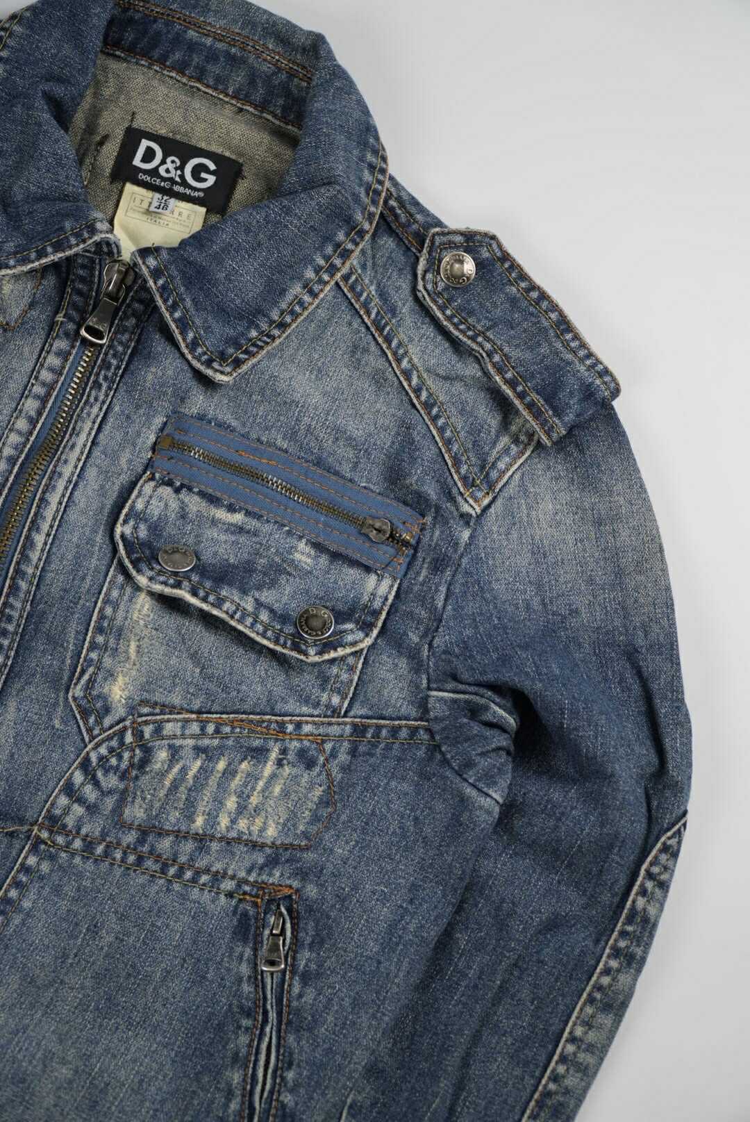 Dolce & Gabbana Multi Pocket Denim Jacket