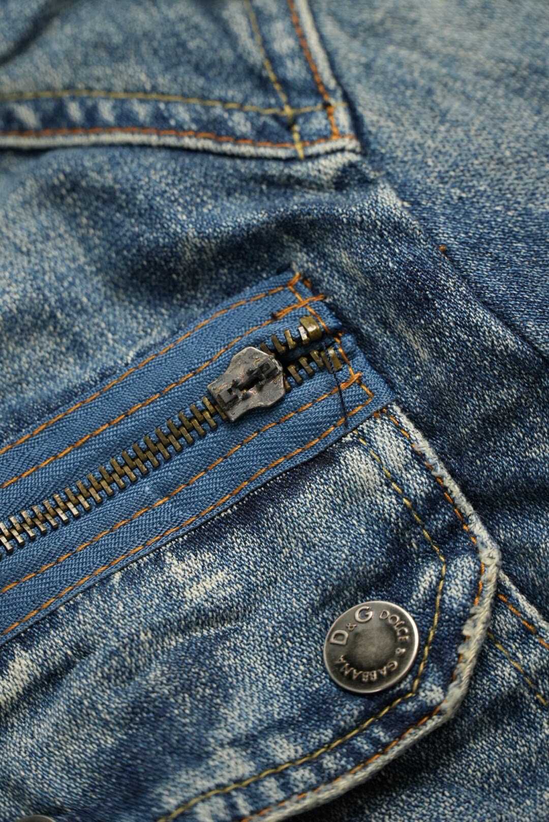 Dolce & Gabbana Multi Pocket Denim Jacket