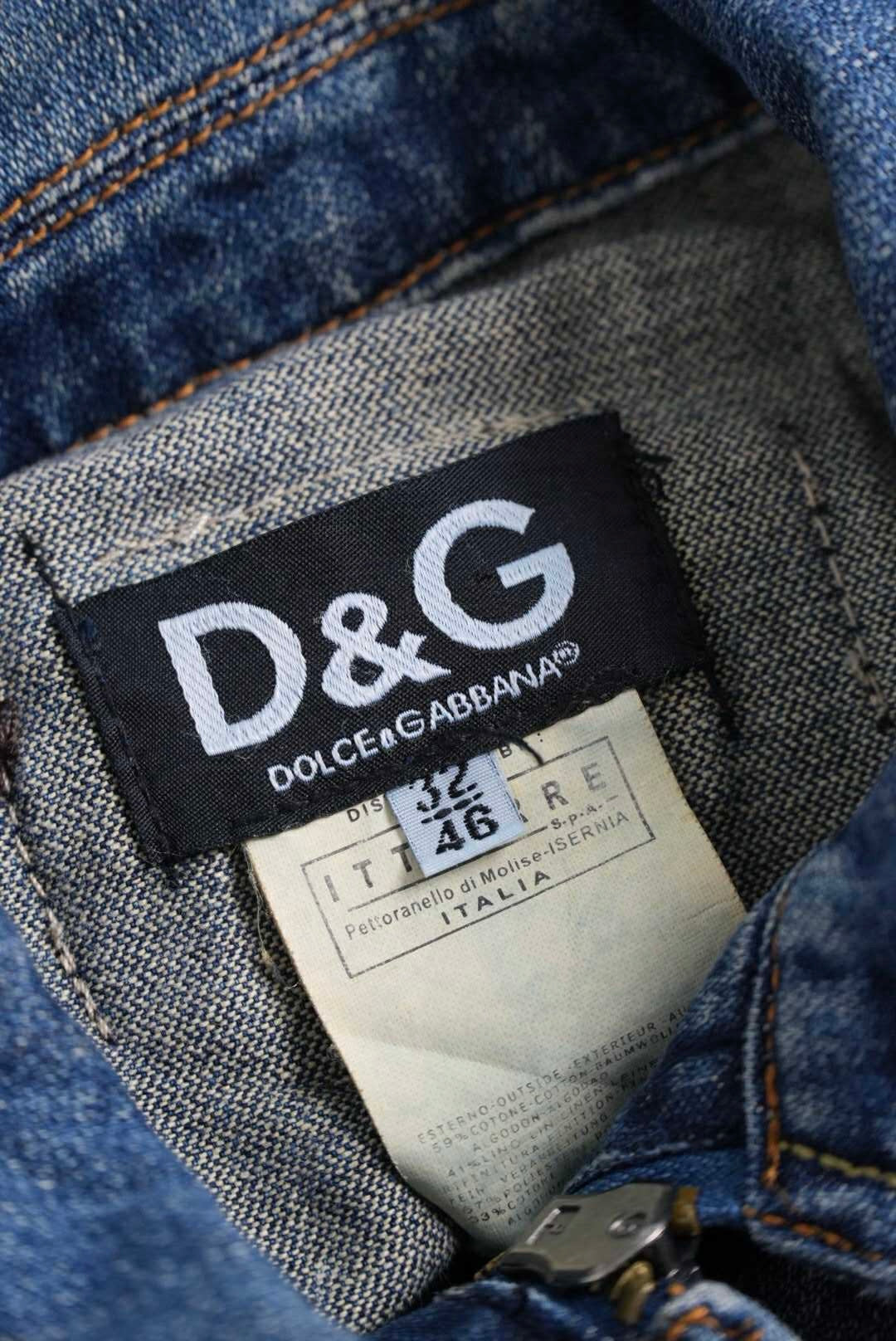 Dolce & Gabbana Multi Pocket Denim Jacket