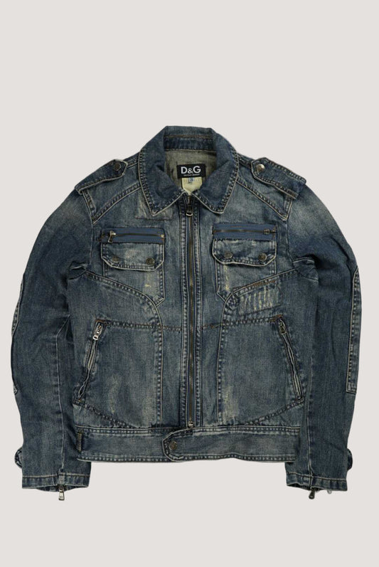 Dolce & Gabbana Multi Pocket Denim Jacket
