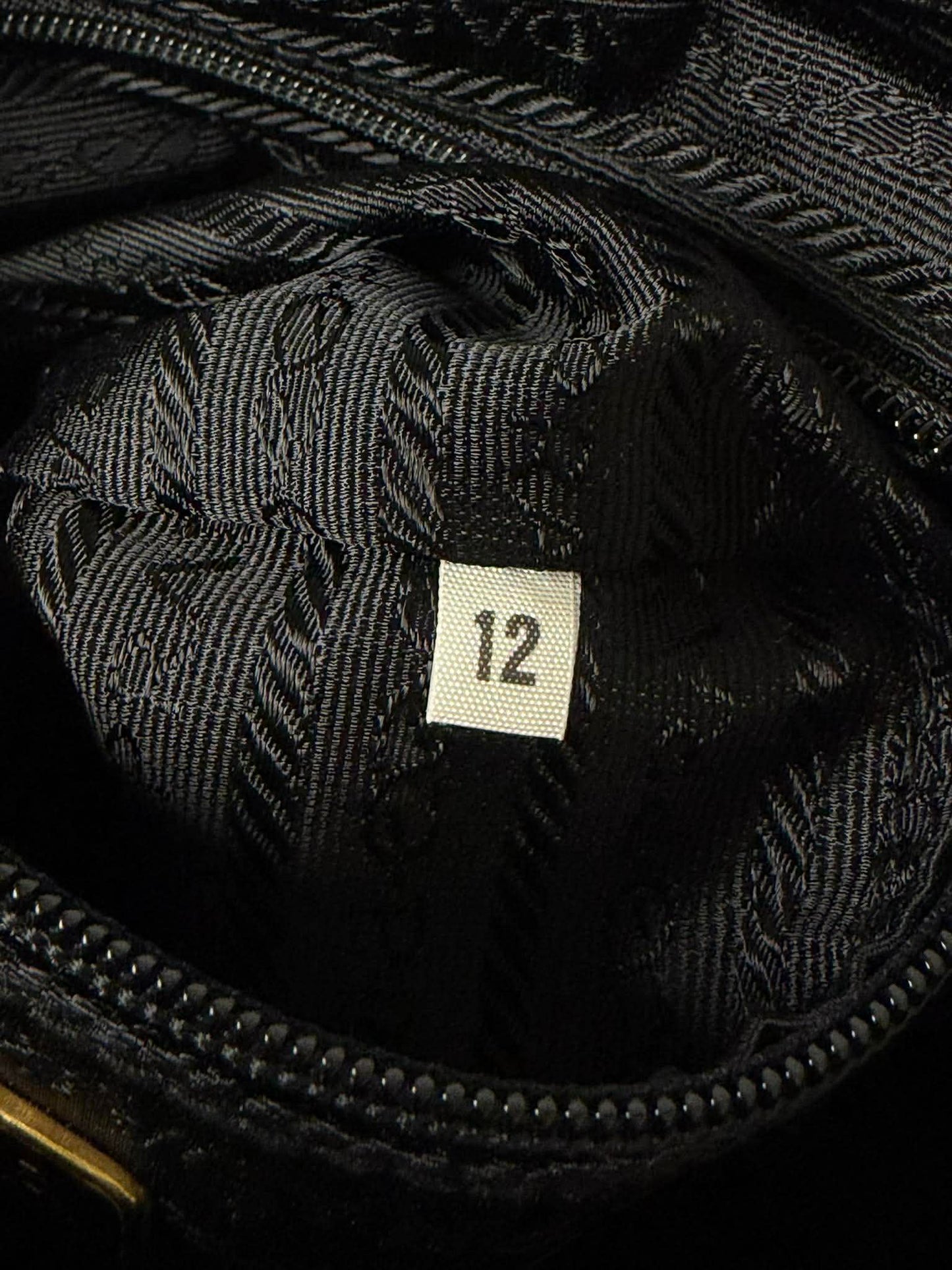 Vintage Prada Black Handbag Gold Hardware