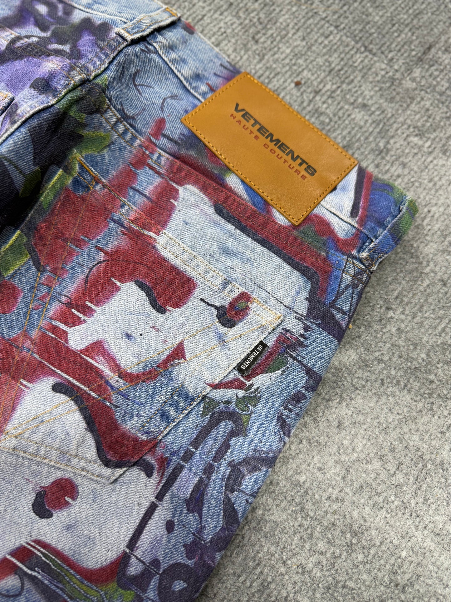 Vetements AW21 - Graffiti Art - Straight Cut Jeans