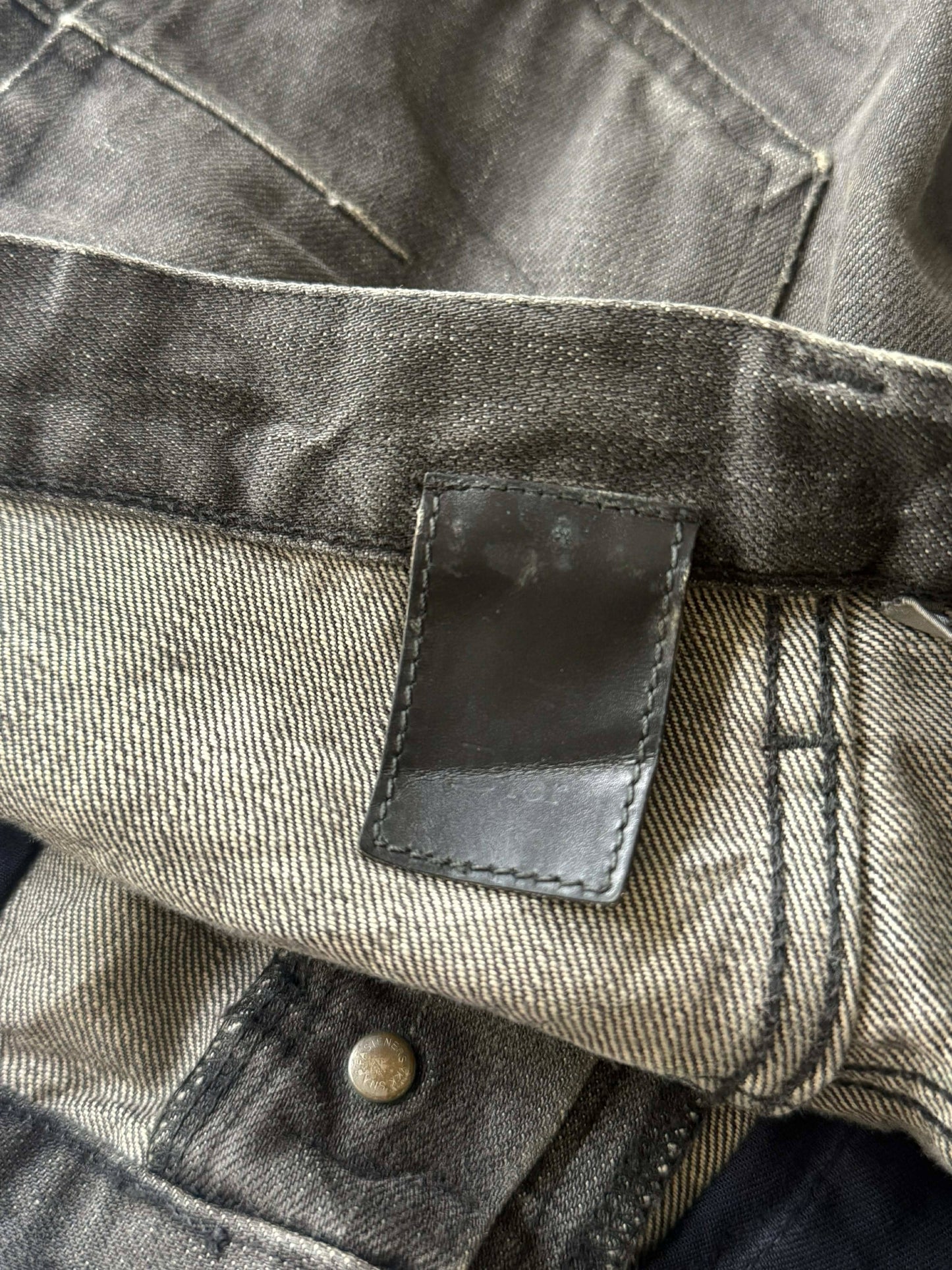 Dior Homme Washed Black Denim Pants