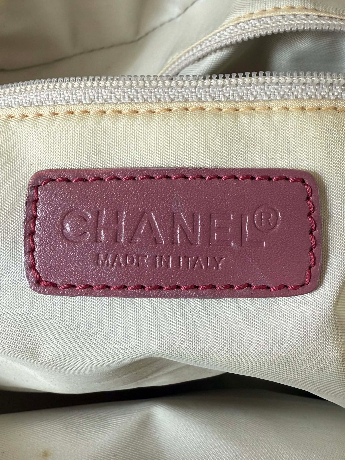 Chanel New Travel Line Pink Nylon Bowler Bag