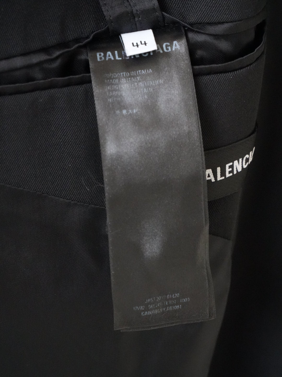 Balenciaga Fall/Winter 2019 Oversized Black Blazer
