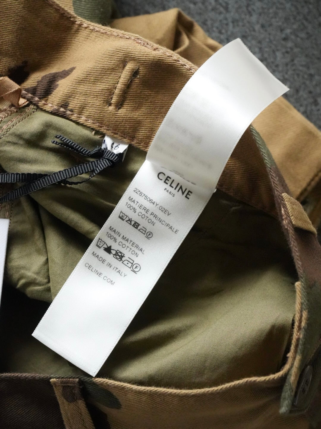 Celine Bermuda Cargo Shorts