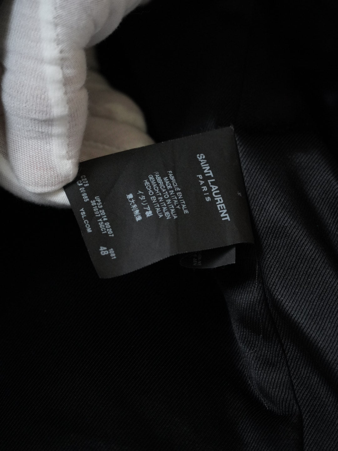 Saint Laurent SS14 L17 Riveted Leather Jacket