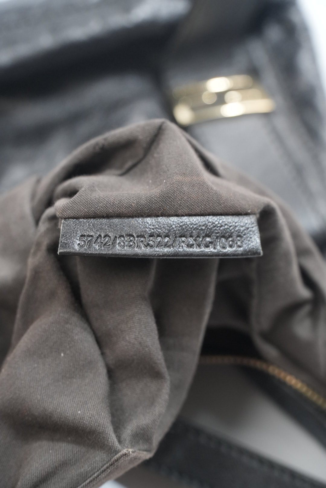 Fendi Multi Pocket Bag in Black Leather