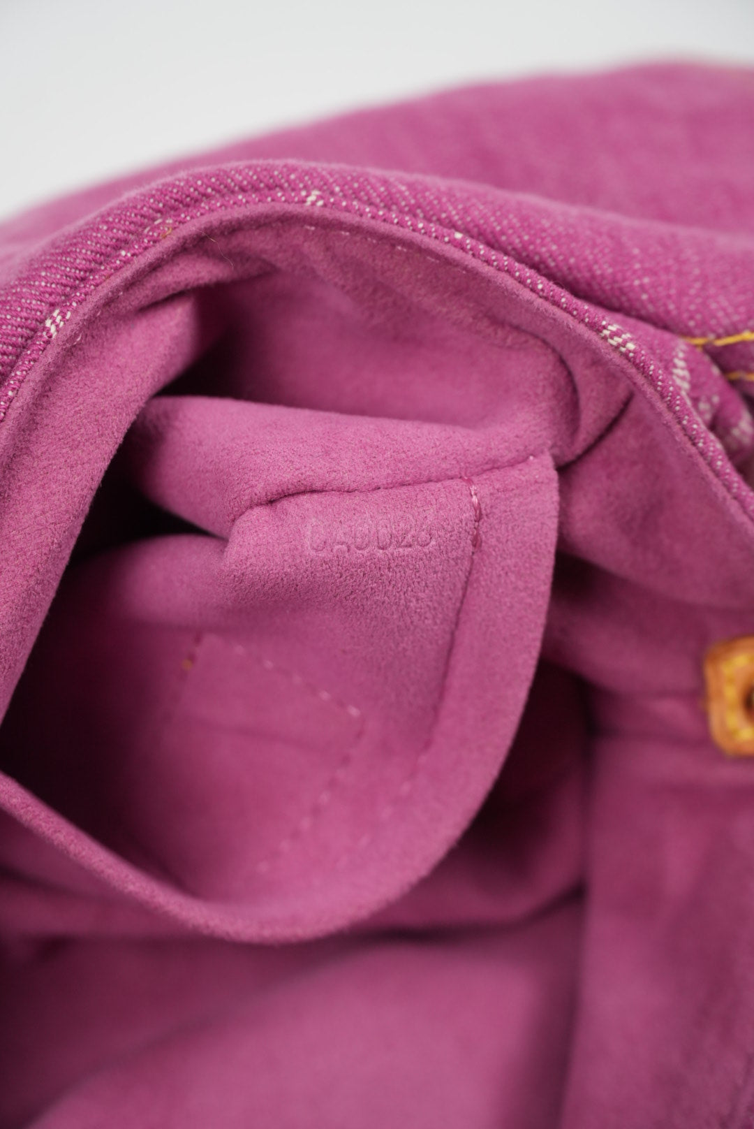 Louis Vuitton Fucsia Denim Monogram Mini Pleaty Bag