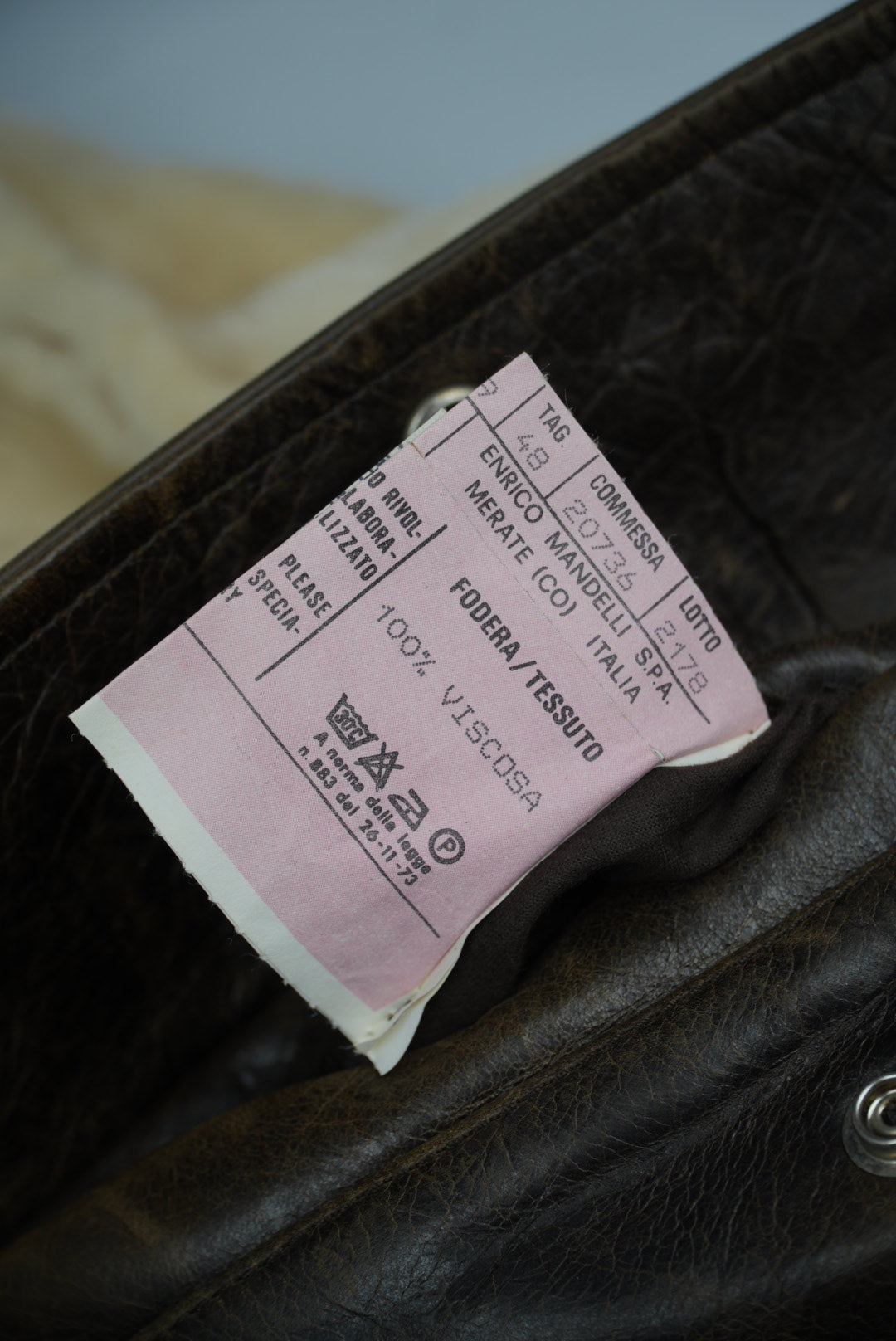 Dolce & Gabbana 90’s Leather Shearling Fur Aviator Jacket