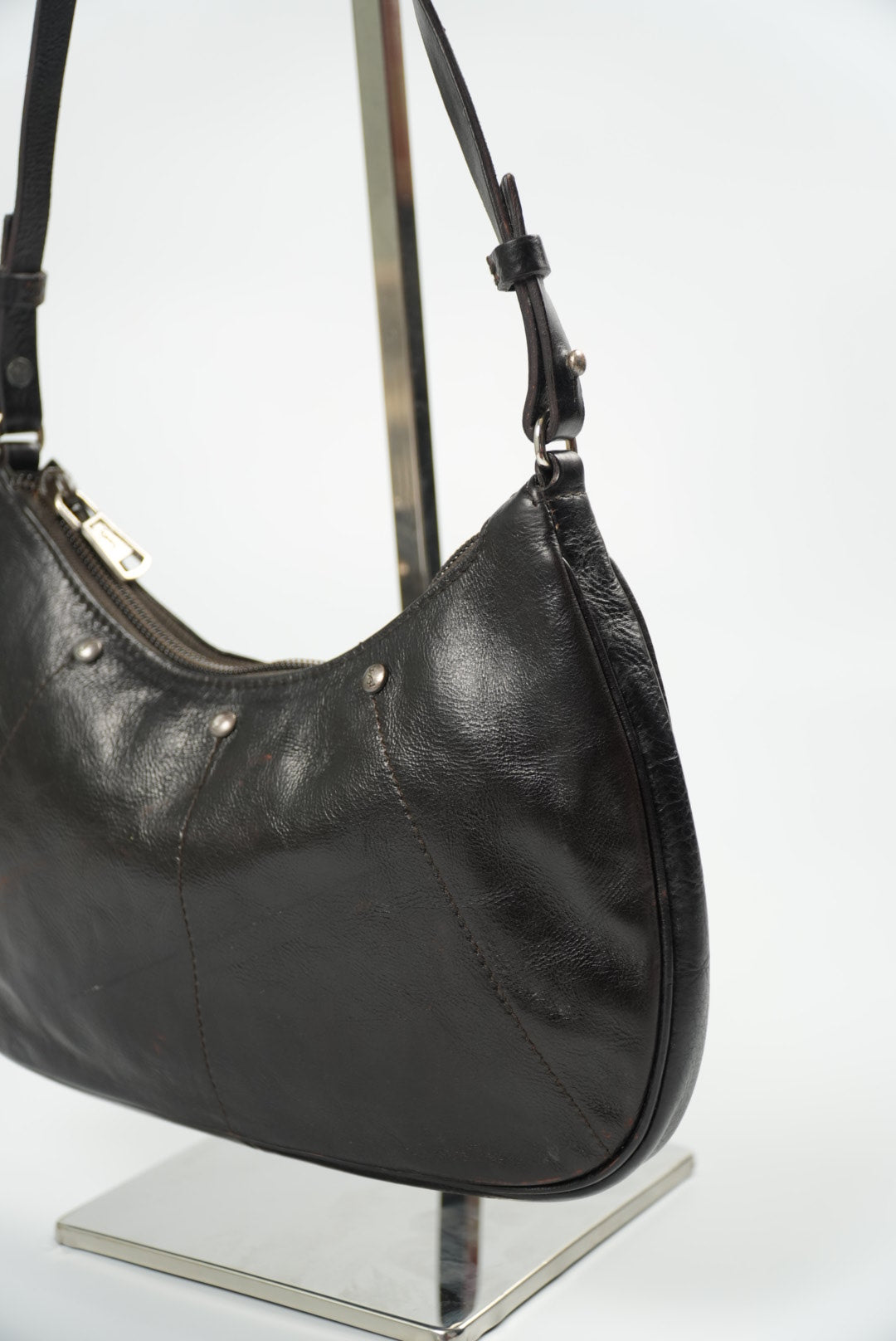 Yves Saint Laurent Rive Gauche Studded Leather Pochette