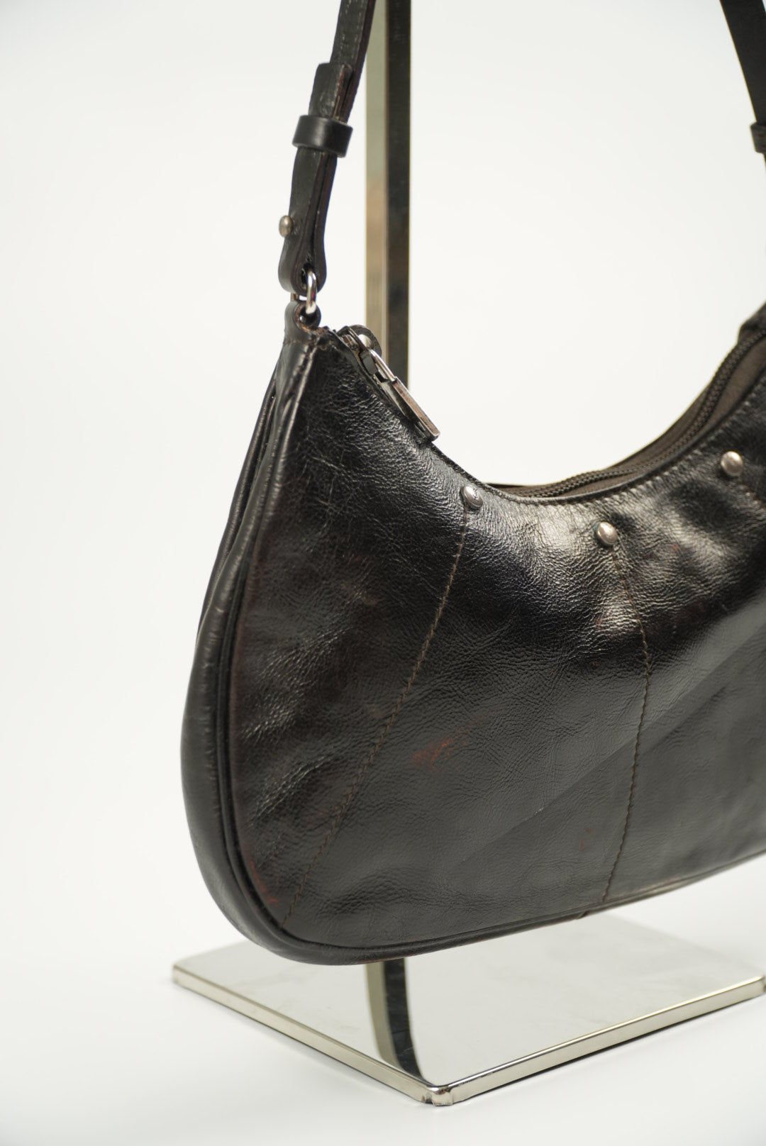 Yves Saint Laurent Rive Gauche Studded Leather Pochette
