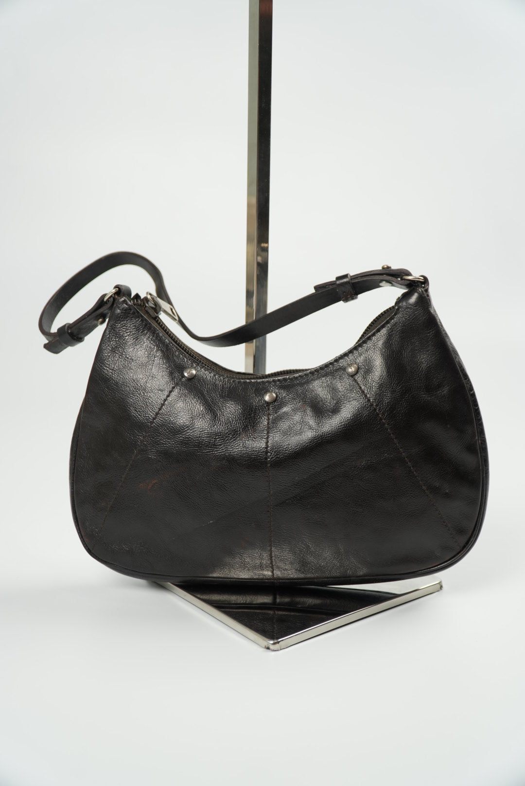 Yves Saint Laurent Rive Gauche Studded Leather Pochette