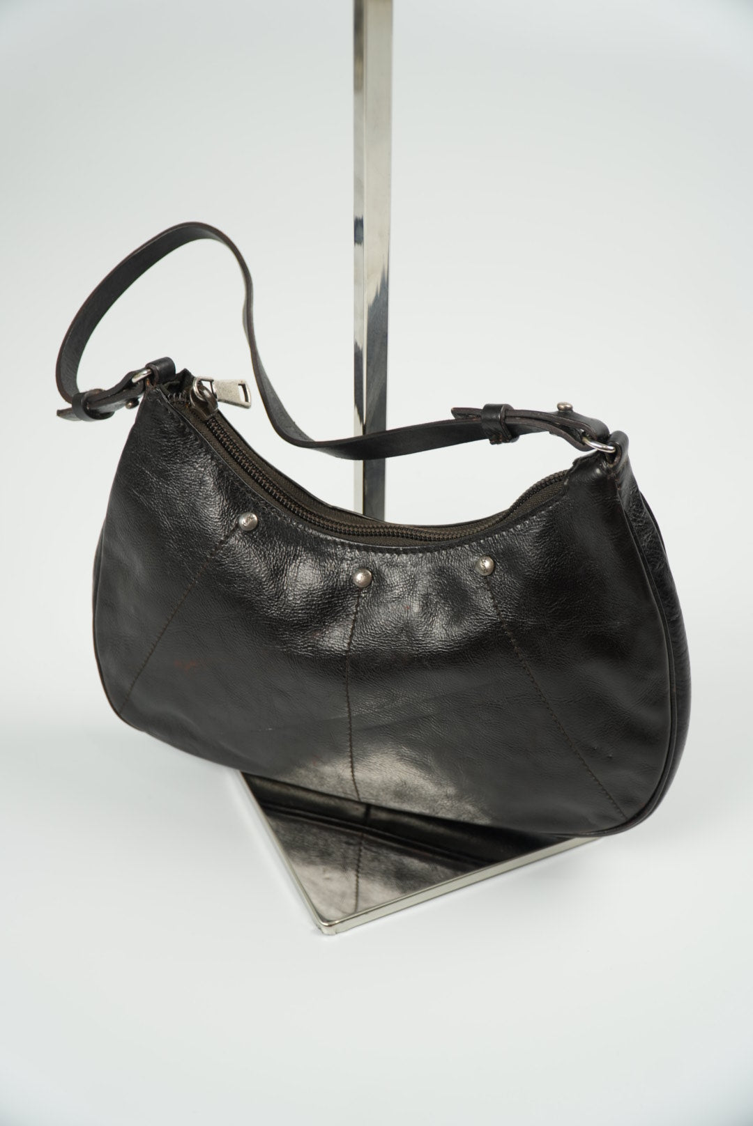 Yves Saint Laurent Rive Gauche Studded Leather Pochette