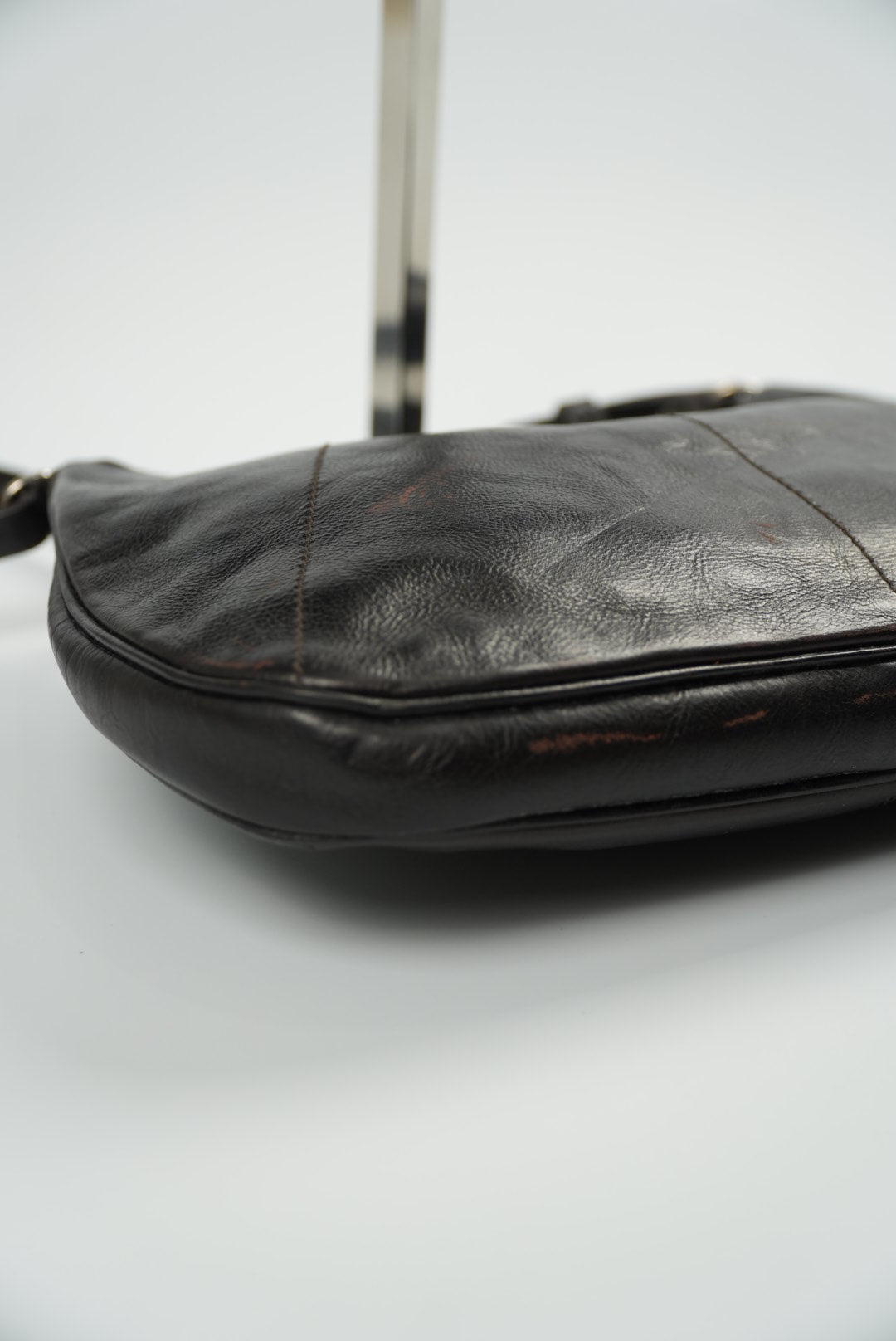 Yves Saint Laurent Rive Gauche Studded Leather Pochette