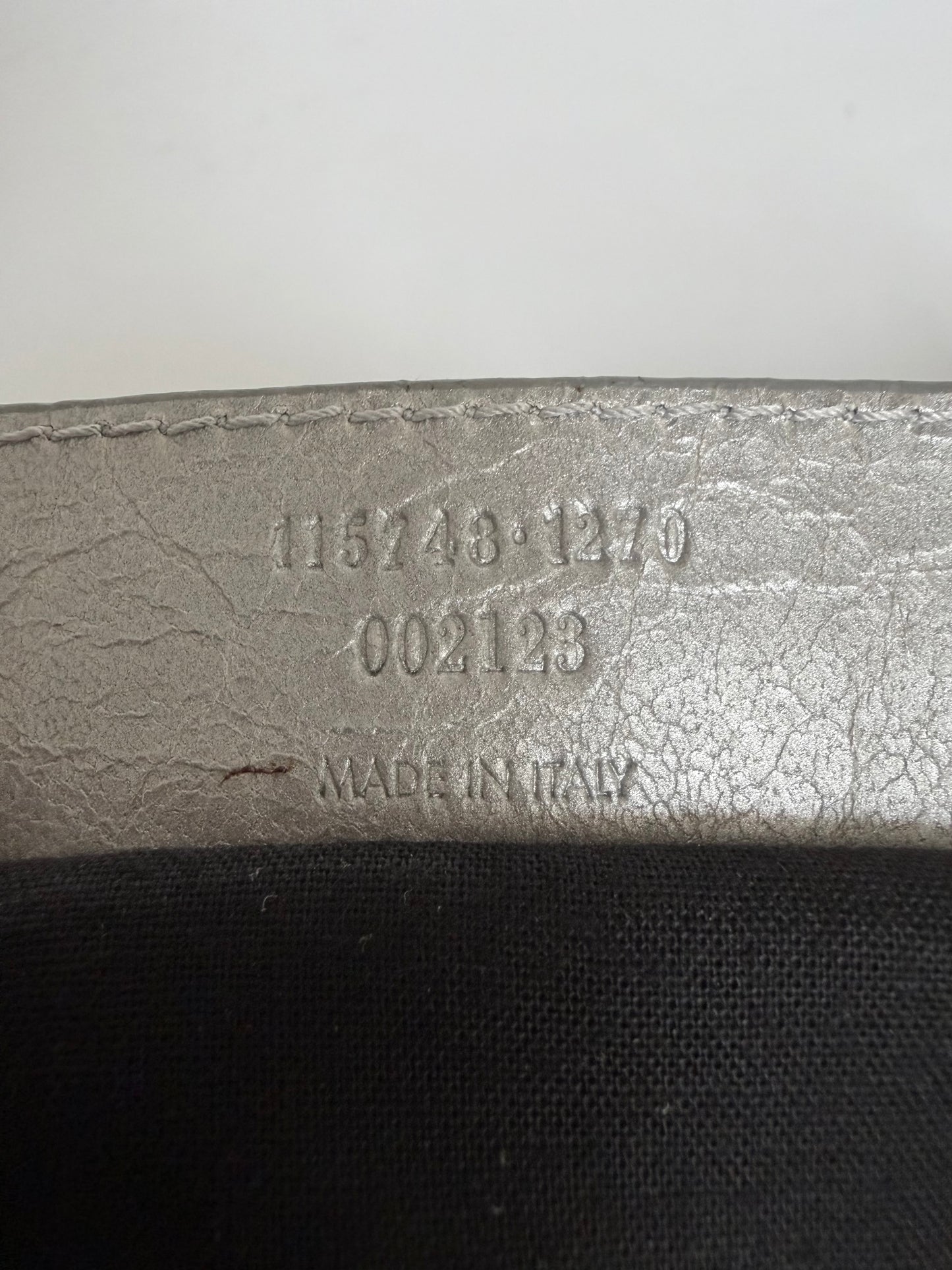 2000’s Balenciaga Silver Classic City Bag