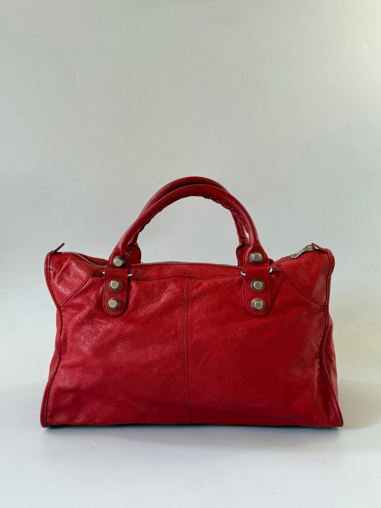 2000’s Balenciaga Red Classic City Bag