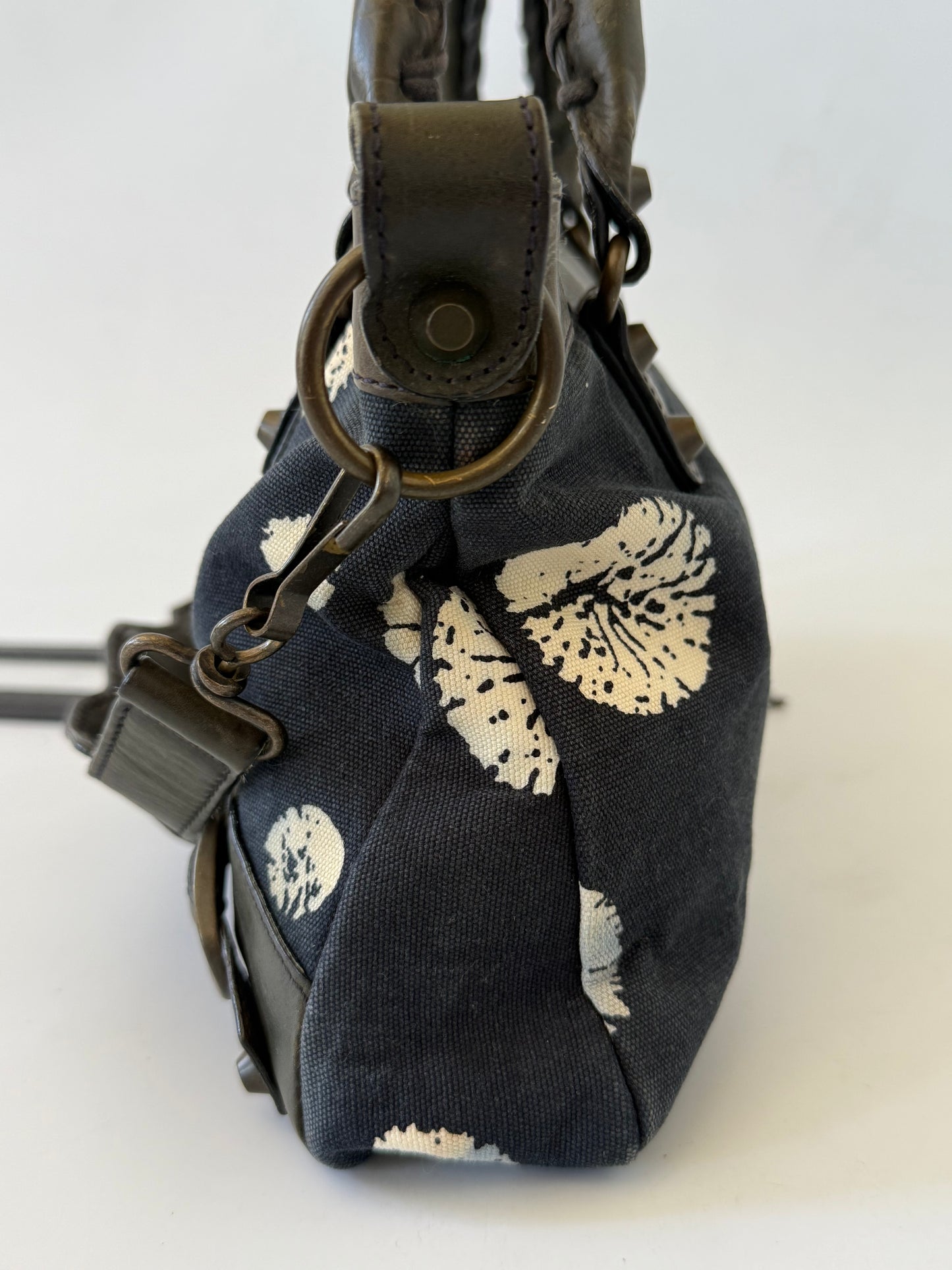 Balenciaga Dark Blue Snow Flake City Bag