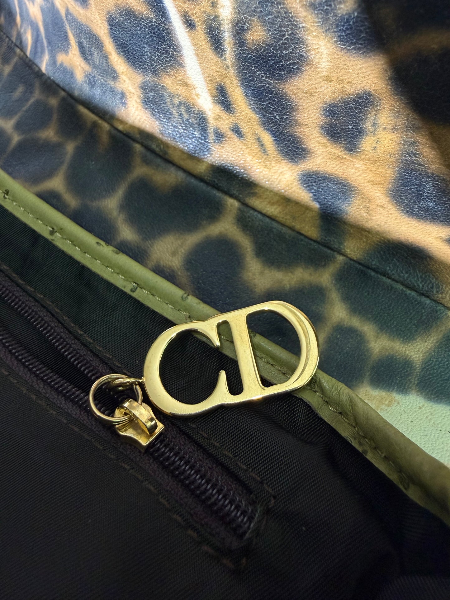 Christian Dior 2000 F/W Leopard Print Saddle Bag
