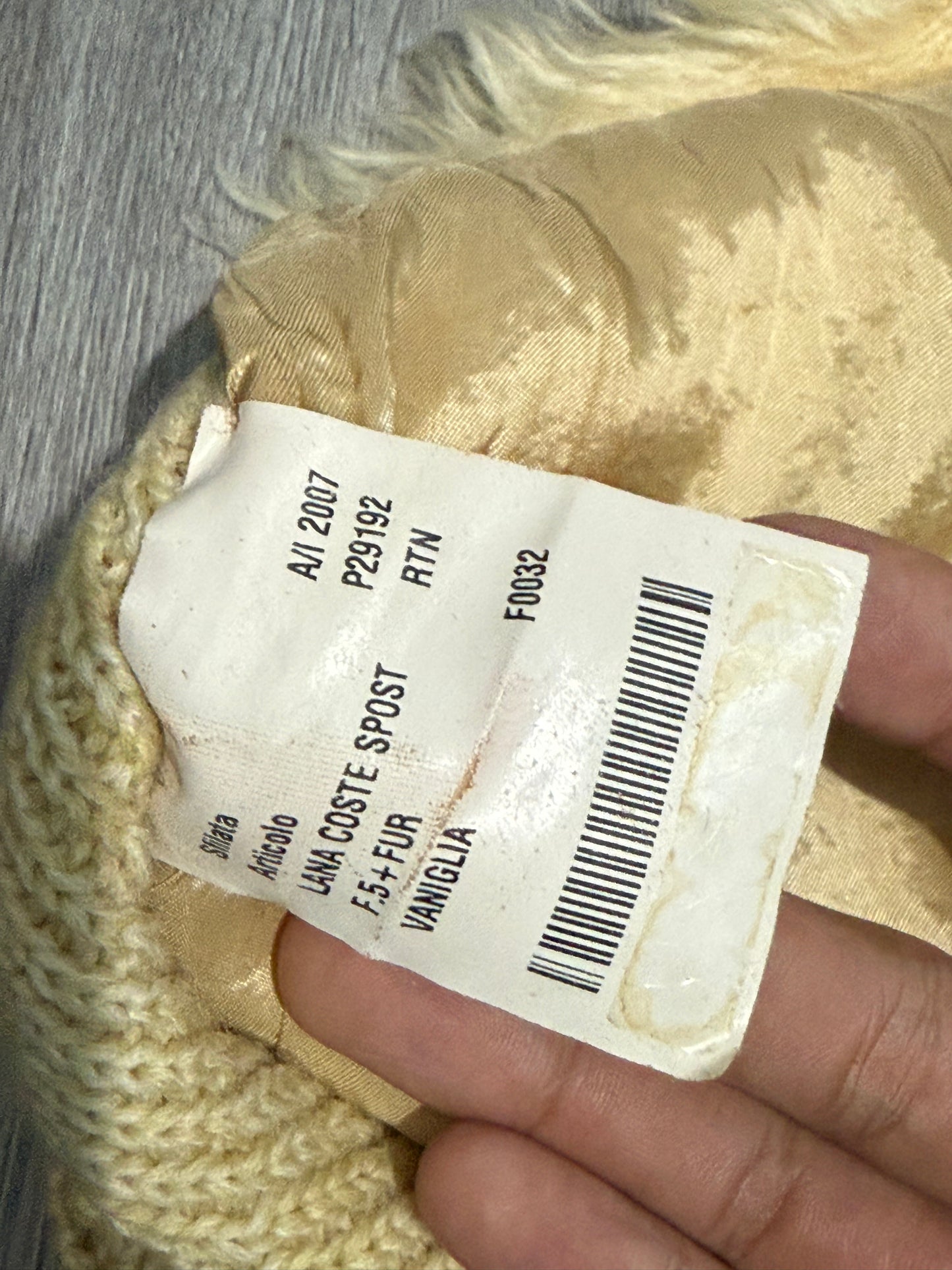 Prada Runway SS07 Fur Blended Elastane Vest