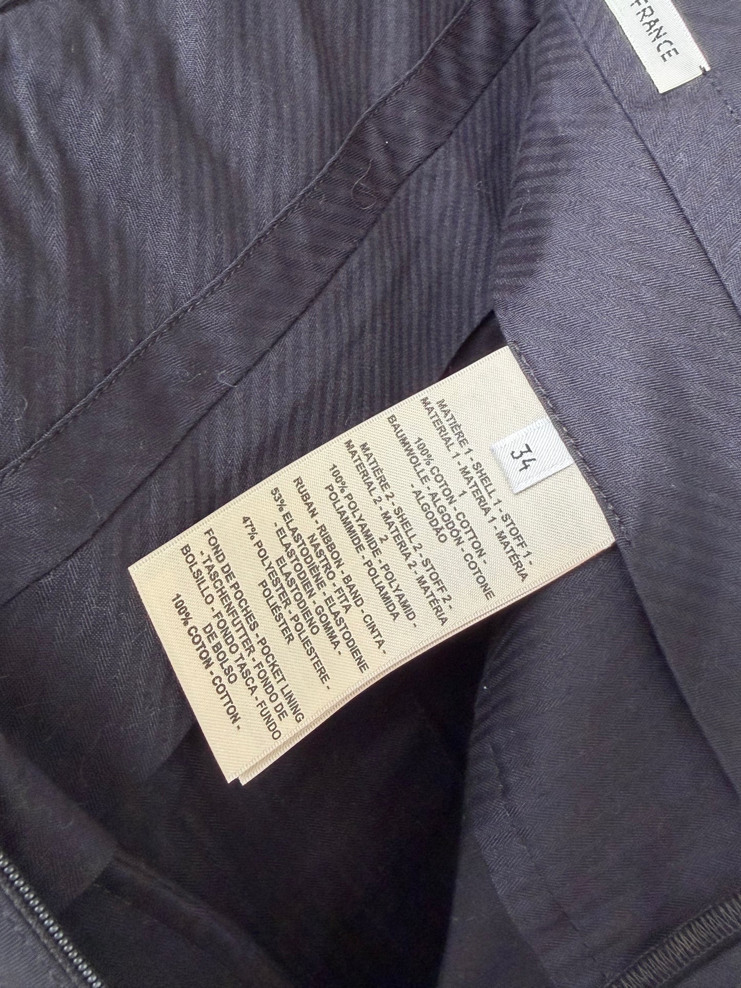 Hermes Cotton Craquant Black Women’s Black Short