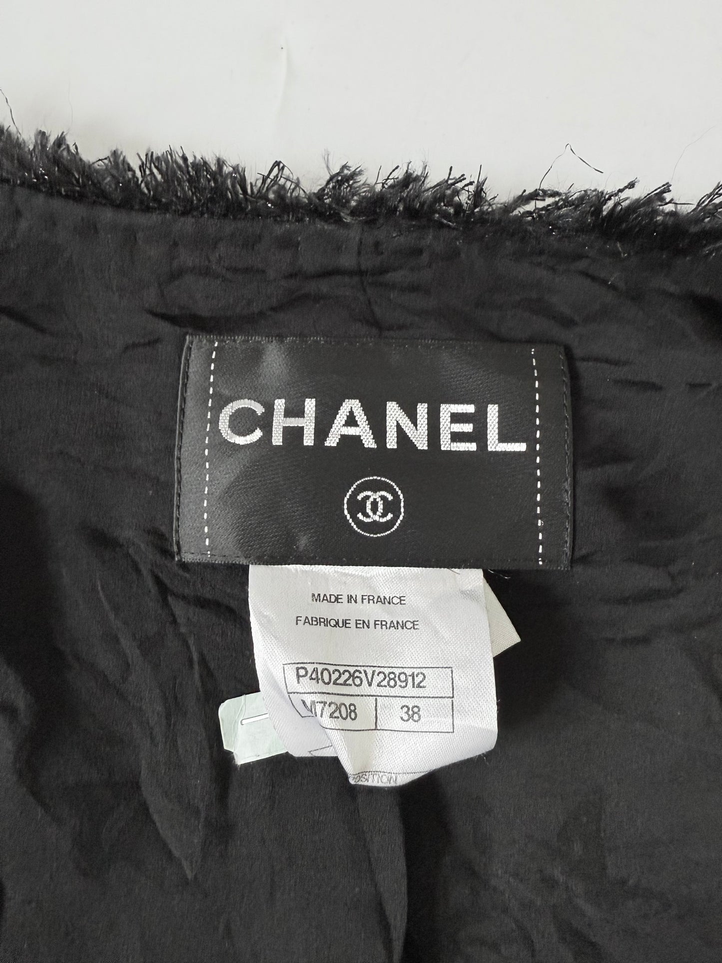 Chanel 2011 Cruise Collection Black Tweed Cropped Jacket