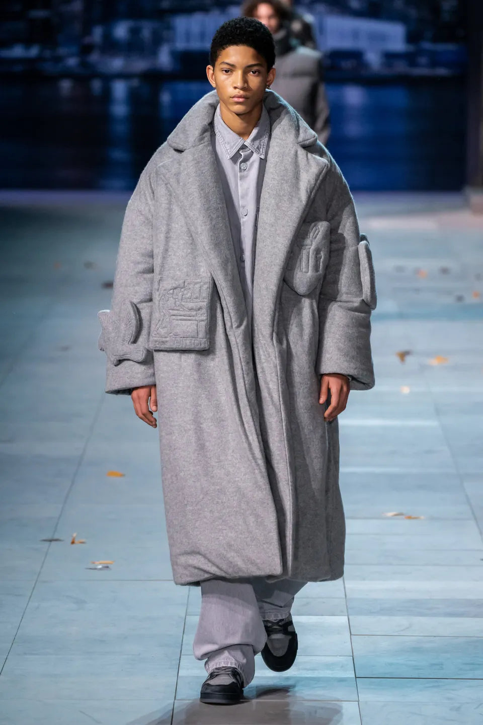 Louis Vuitton Virgil Agbloh Padded Runway Long Coat