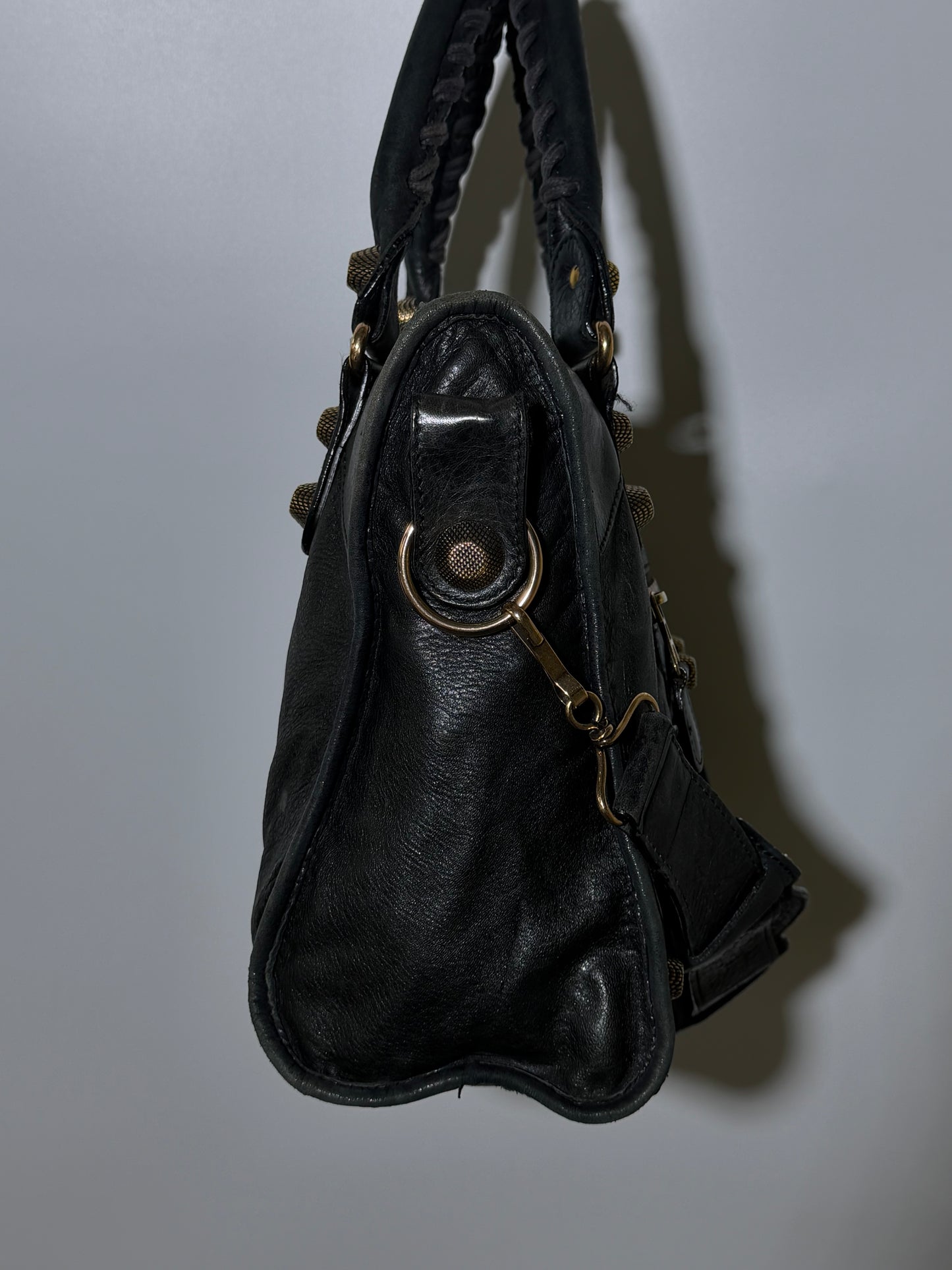 2000’s Balenciaga Black Giant 21 Rose Gold City Bag