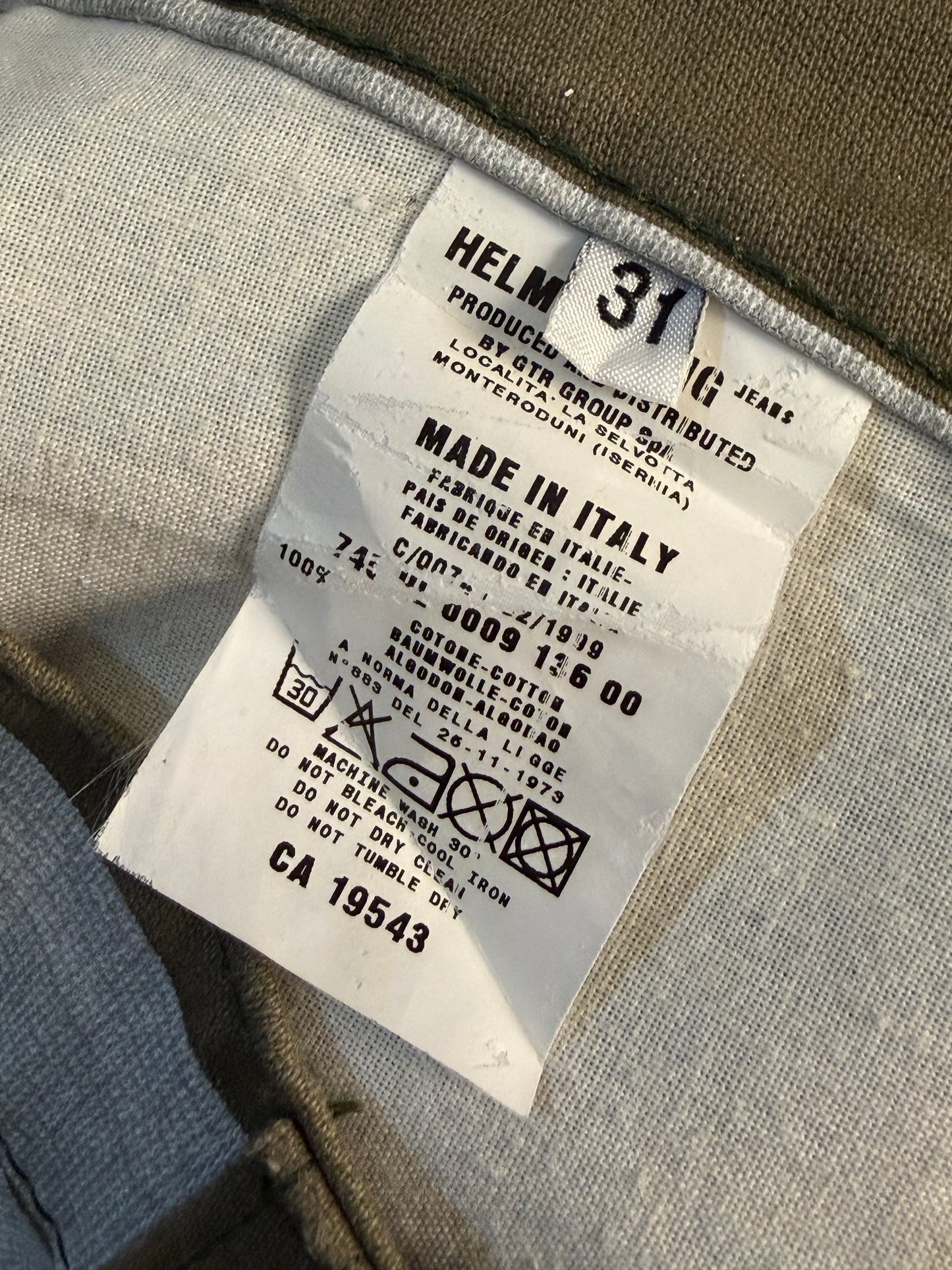 Helmut Lang A/W 1999’s Striped Prisoners Pants