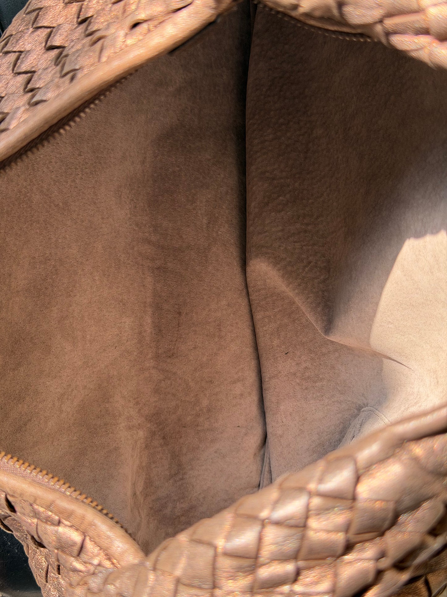 Bottega Veneta Woven Copper Hobo Bag