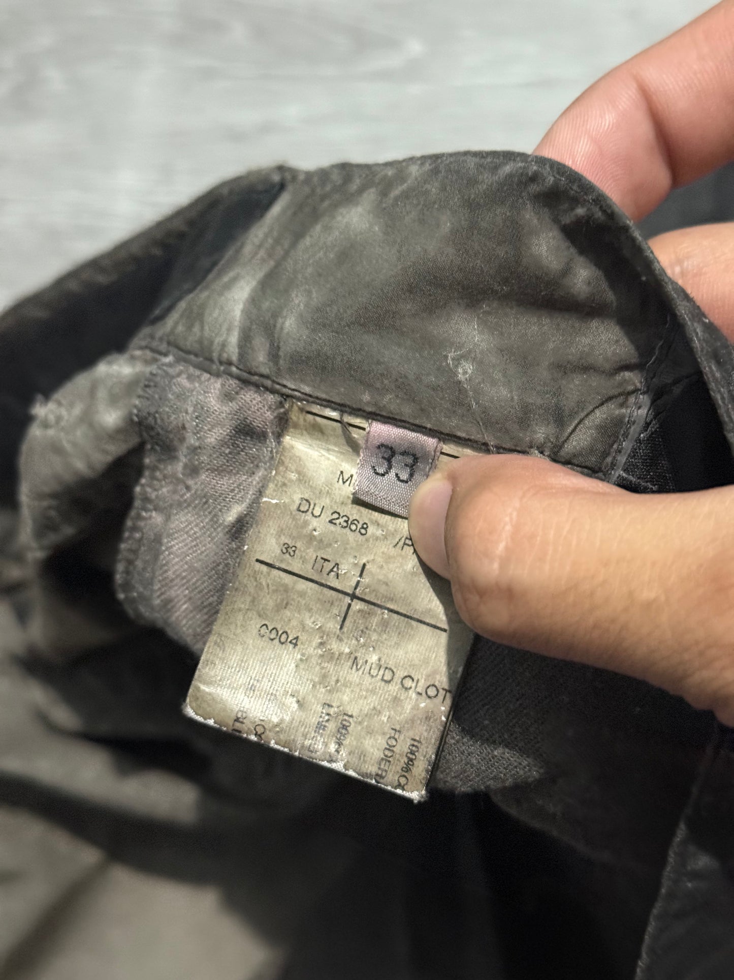 Archival Rick Owens Dirt Dyed Cropped Pants