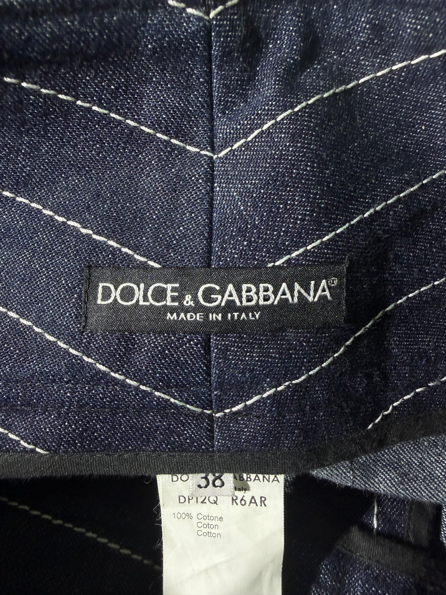 Dolce & Gabbana Pinstriped Flared Jeans