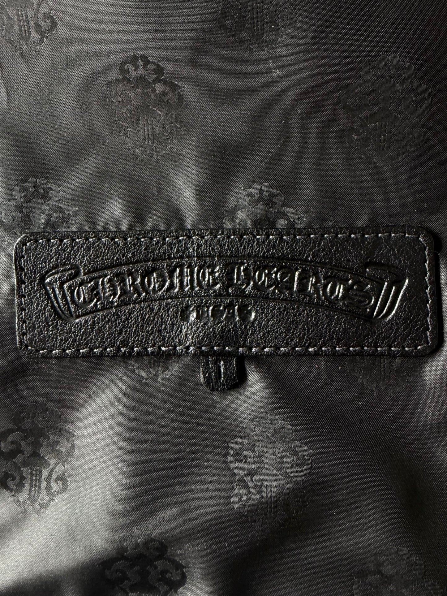 Chrome Hearts Horseshoe Lucille Canvas Black Tote Bag