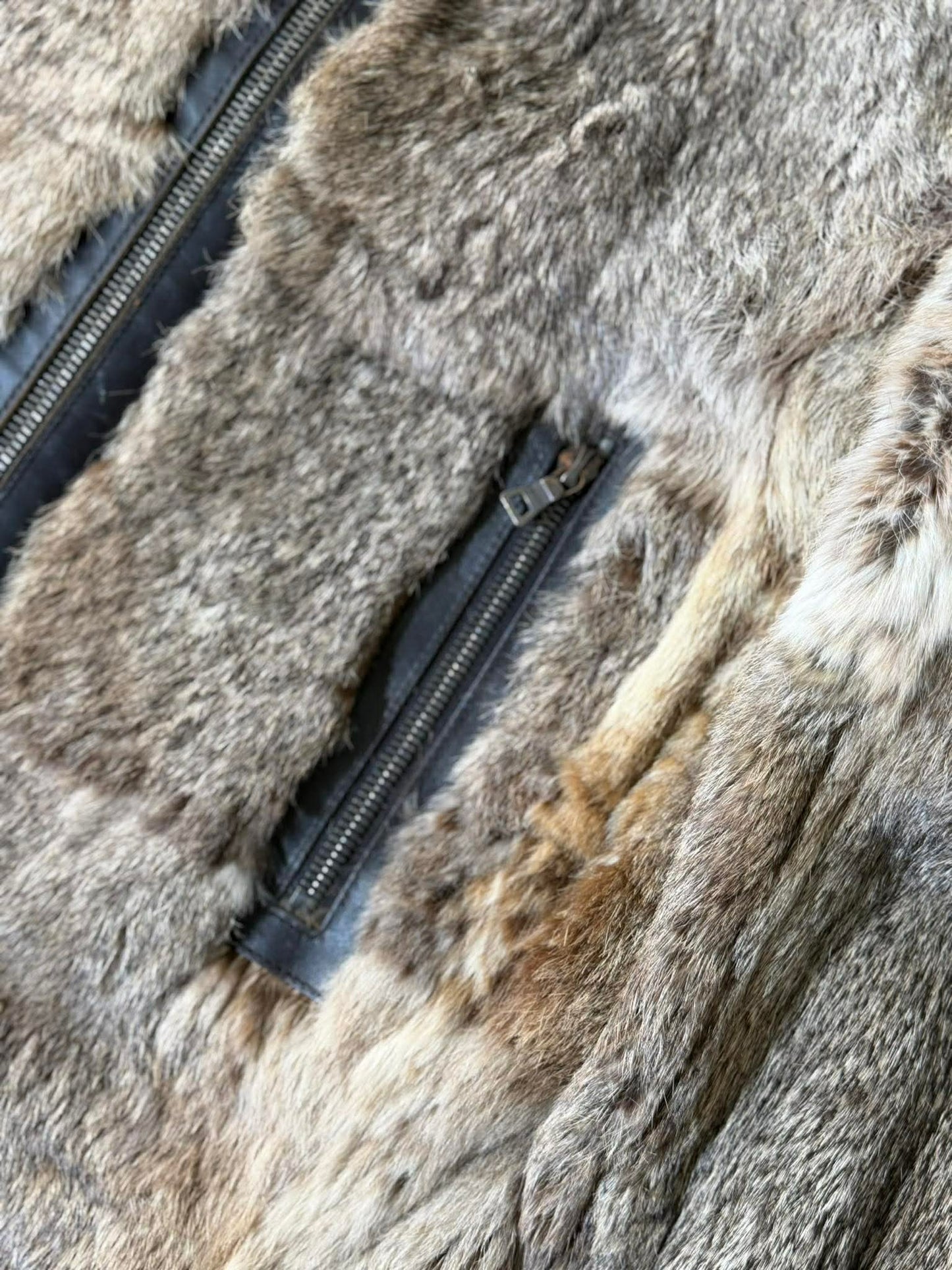 2000’s Prada Reversible Rabbit Fur Leather Jacket