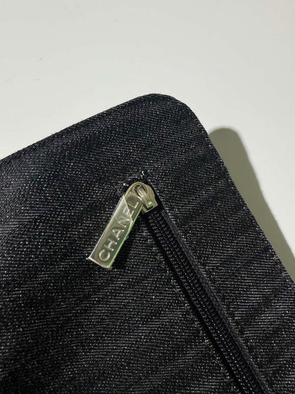 2010 Chanel Denim Quilted Stretch Spirit Messenger