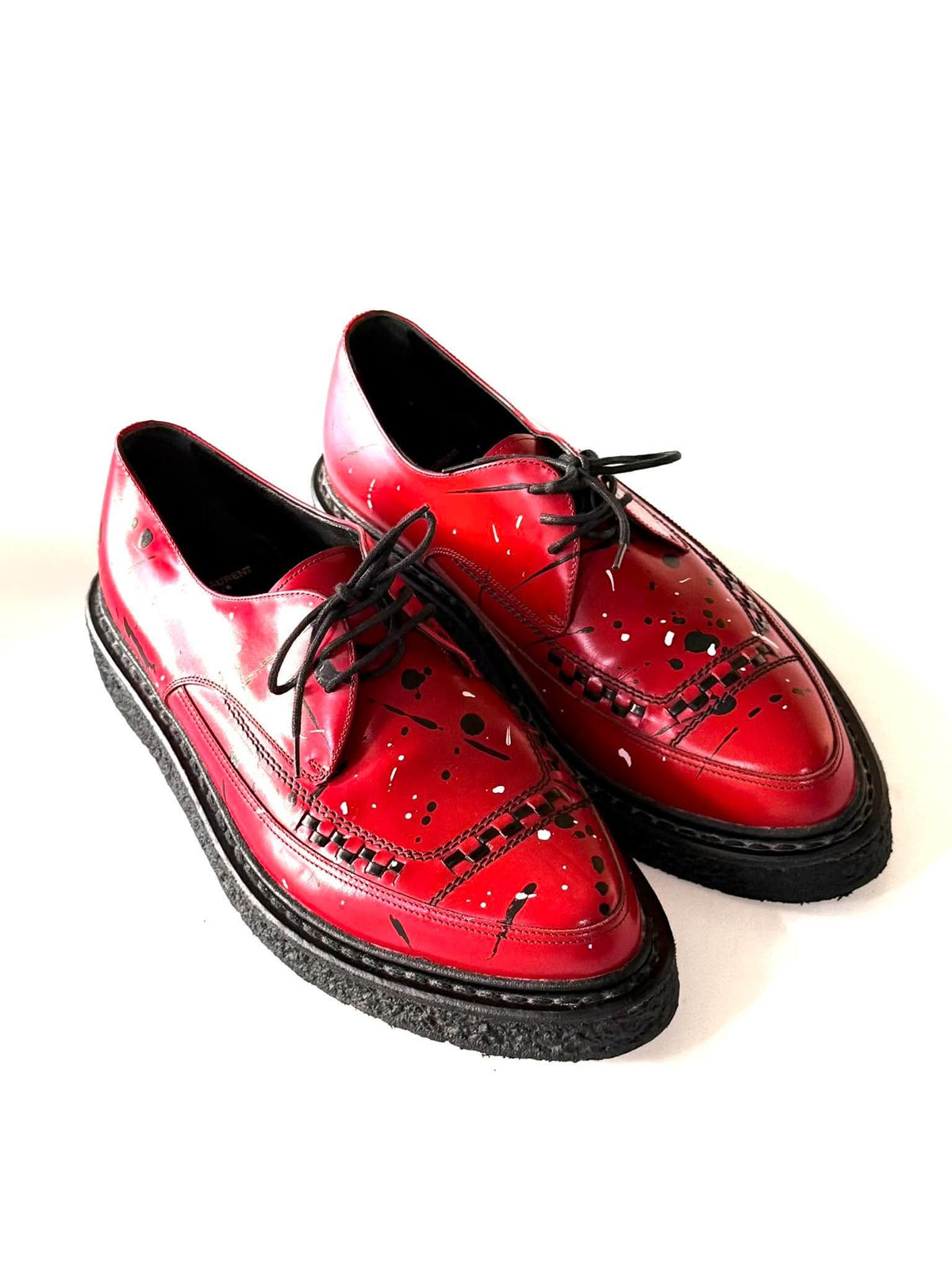 Saint Laurent Hedi Slimane A/W14 Splatter Paint Creepers