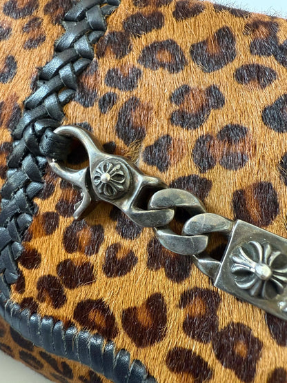 RARE Chrome Hearts Leopard Pony Hair “Fuck you” Clutch Bag
