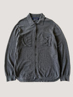Louis Vuitton Gray Oversized Cotton Knit Shirt