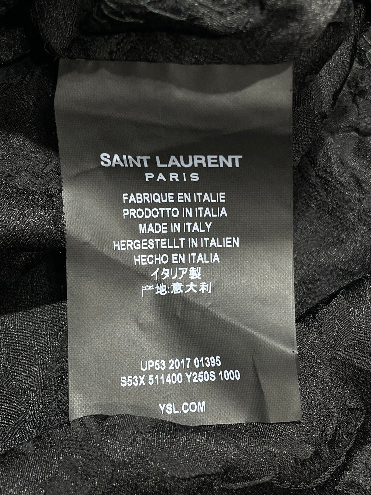 Saint Laurent Spring Summer 2018 Sequined Shirt