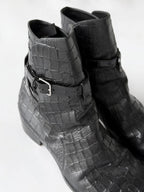 Saint Laurent by Hedi Slimane Crocodile Jodhpur Boots
