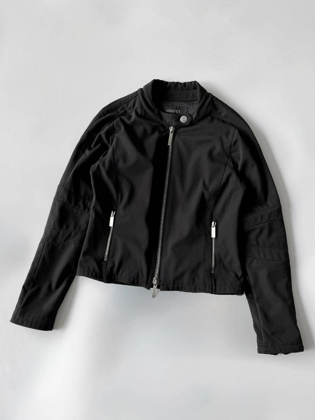 Vintage A/W1998 Gucci Black Nylon Biker Jacket