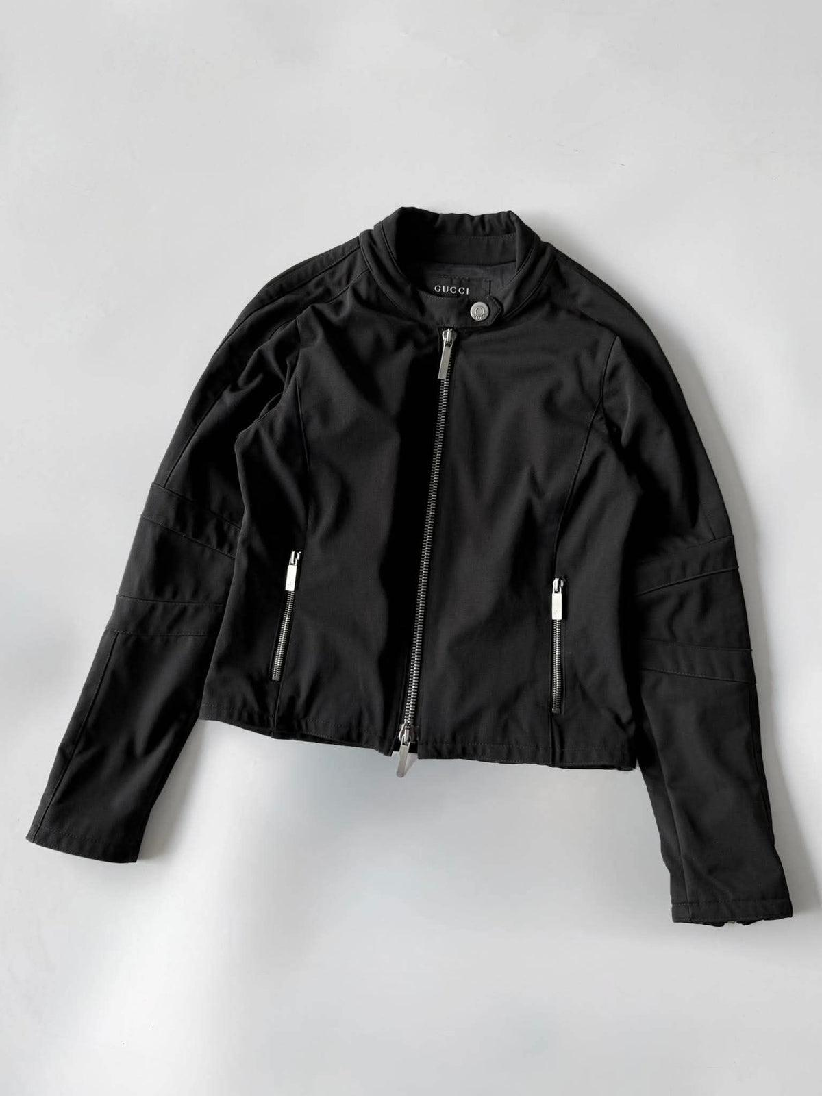 Vintage A/W1998 Gucci Black Nylon Biker Jacket