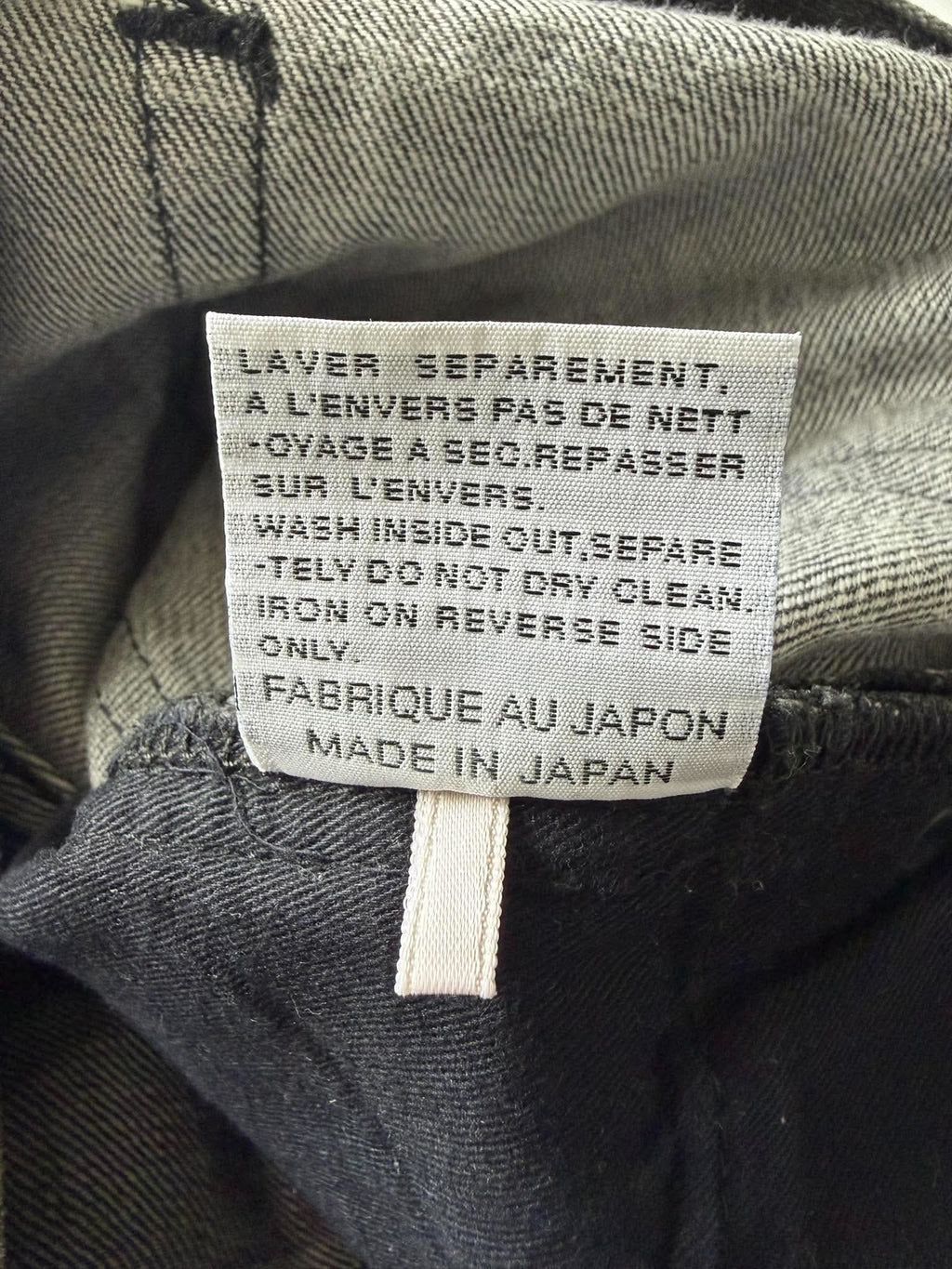 Dior Homme by Hedi Slimane Claw Mark Gray Jeans
