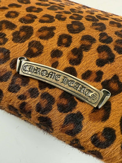 RARE Chrome Hearts Leopard Pony Hair “Fuck you” Clutch Bag