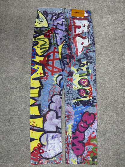 Vetements AW21 - Graffiti Art - Straight Cut Jeans