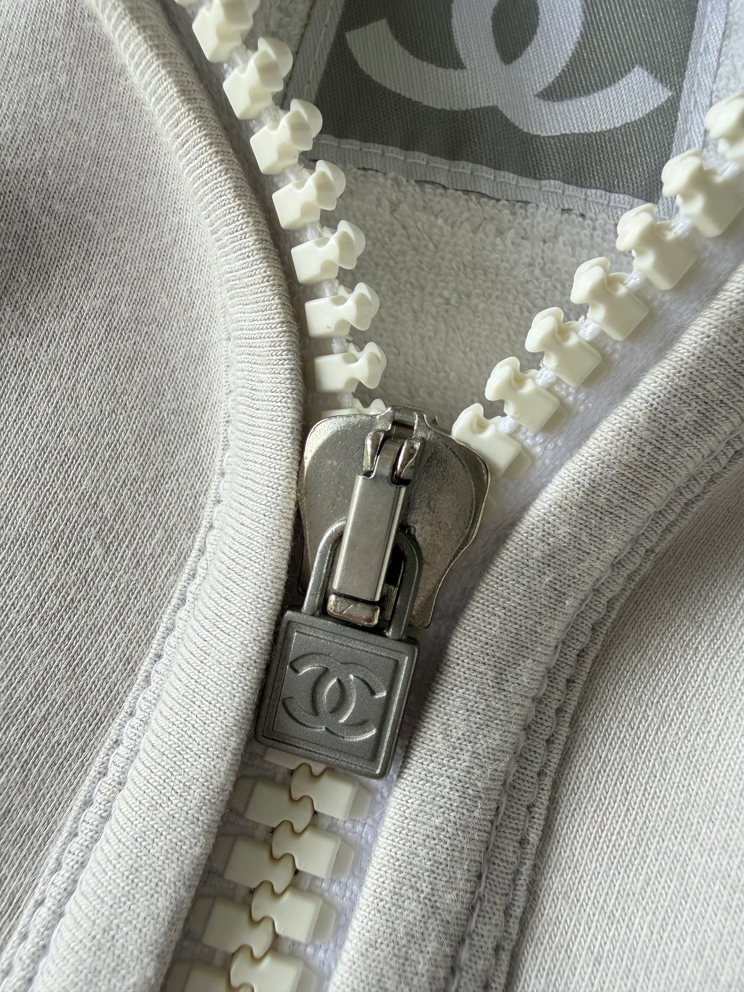 Vintage Chanel Sport Line Zip-up Hoodie with Coco Mark