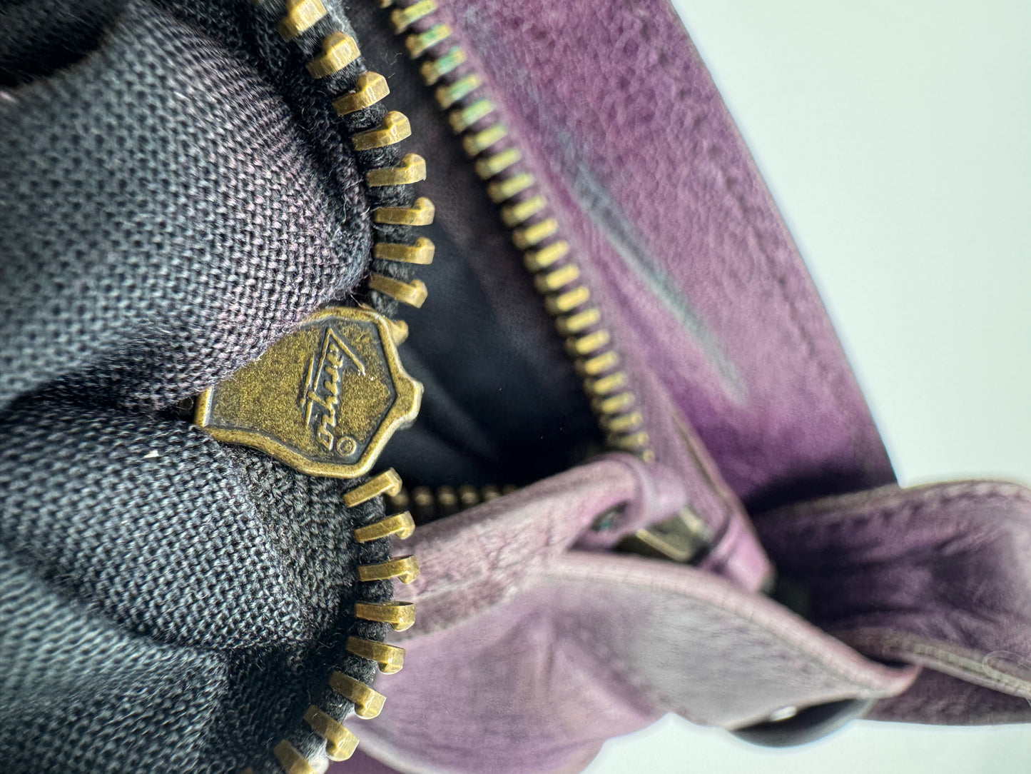 Balenciaga Eggplant Motorcycle First Bag