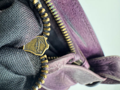 Balenciaga Eggplant Motorcycle First Bag